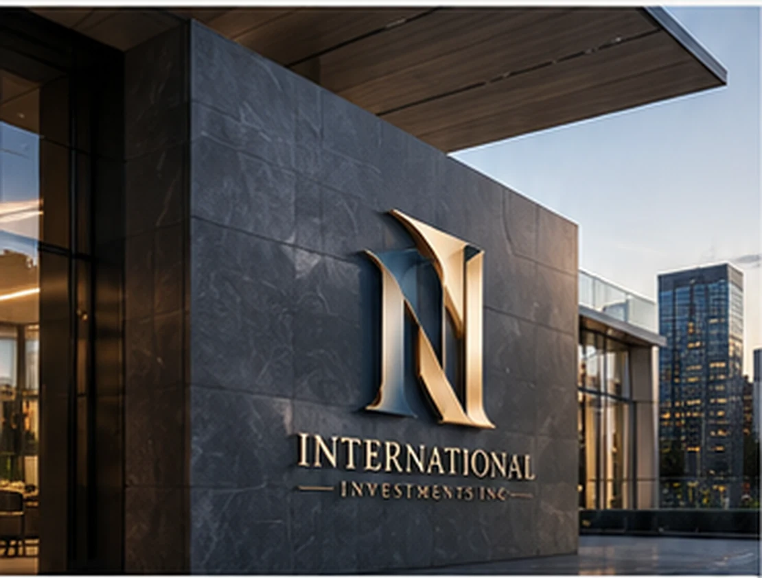 Contemporary architecture with glass and stone detailing